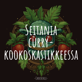 Seitania curry-kookoskastikkeessa