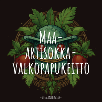 Maa-artisokka-valkopapukeitto