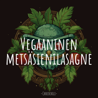 Vegaaninen metsäsienilasagne