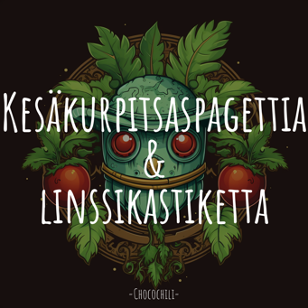 Kesäkurpitsaspagettia & linssikastiketta