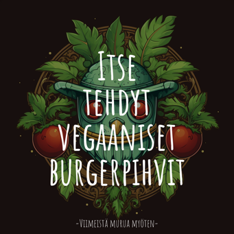 Itse tehdyt vegaaniset burgerpihvit  (V, GF)