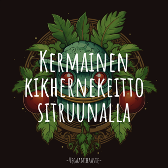 Kermainen kikhernekeitto sitruunalla