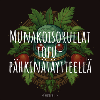 Munakoisorullat tofu-pähkinätäytteellä