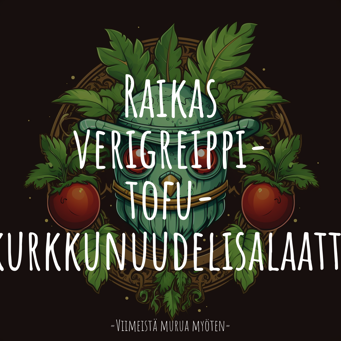 Raikas verigreippi-tofu-kurkkunuudelisalaatti (V, GF)