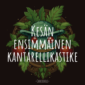 Kesän ensimmäinen kantarellikastike