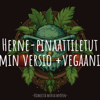 Herne-pinaattiletut (Mannerheimin versio +vegaaninen versio)