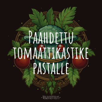 Paahdettu tomaattikastike pastalle