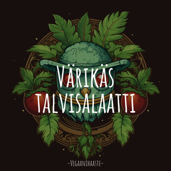Värikäs talvisalaatti