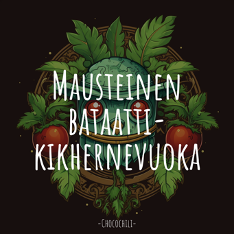 Mausteinen bataatti-kikhernevuoka