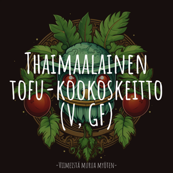 Thaimaalainen tofu-kookoskeitto (V, GF)