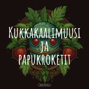 Kukkakaalimuusi ja papukroketit