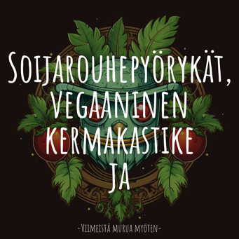 Soijarouhepyörykät, vegaaninen kermakastike ja perunamuussia (V, GF)