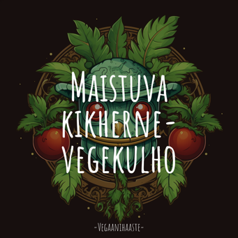 Maistuva kikherne-vegekulho