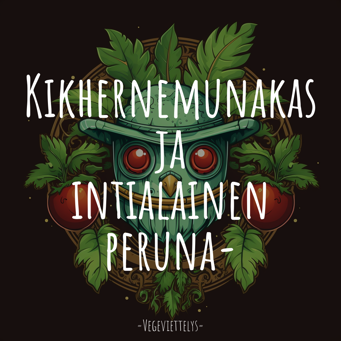 Kikhernemunakas ja intialainen peruna-kukkakaalitäyte