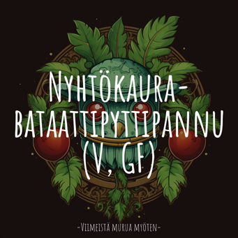 Nyhtökaura-bataattipyttipannu (V, GF)